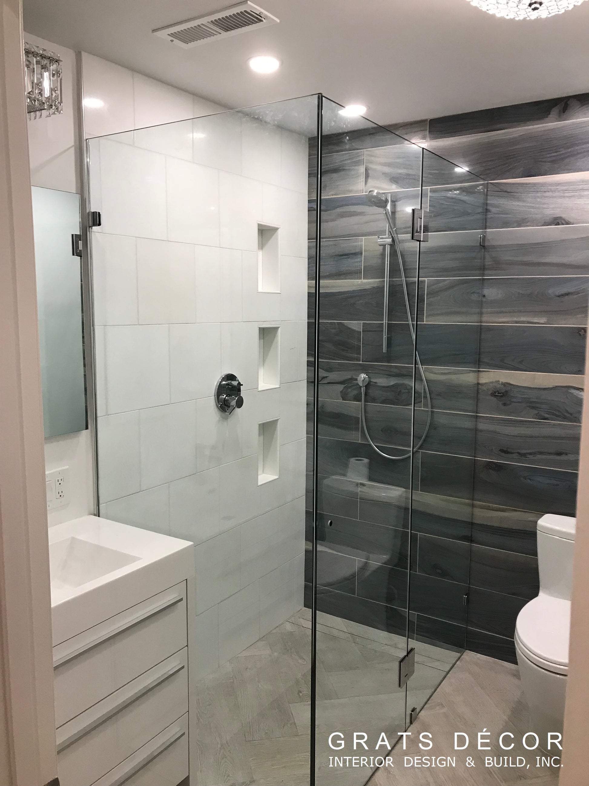 Sausalito Bathroom Remodel - Grats Decor Interior Design & Build Inc.