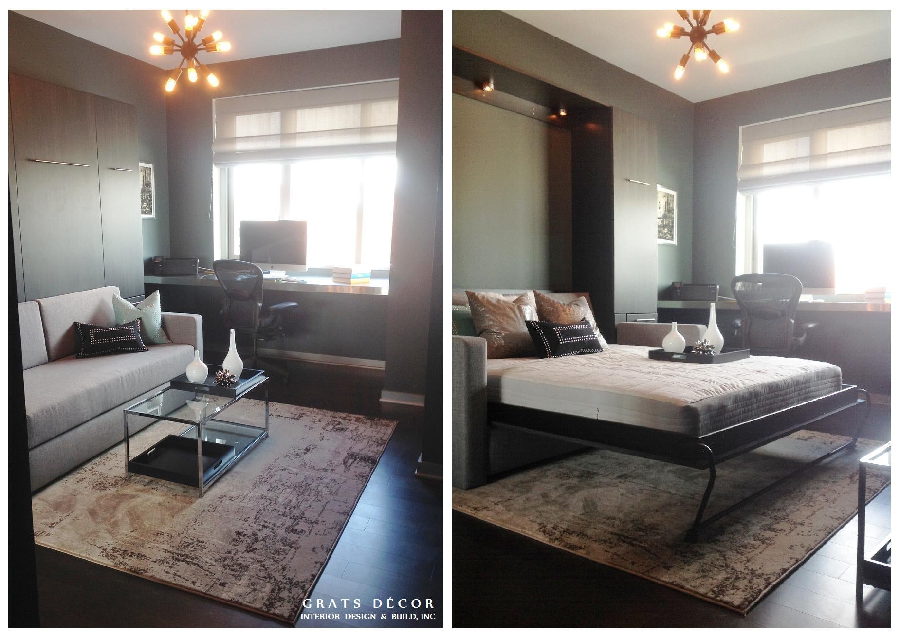 Office / Guest Room Remodel - Grats Decor Interior Design & Build Inc.