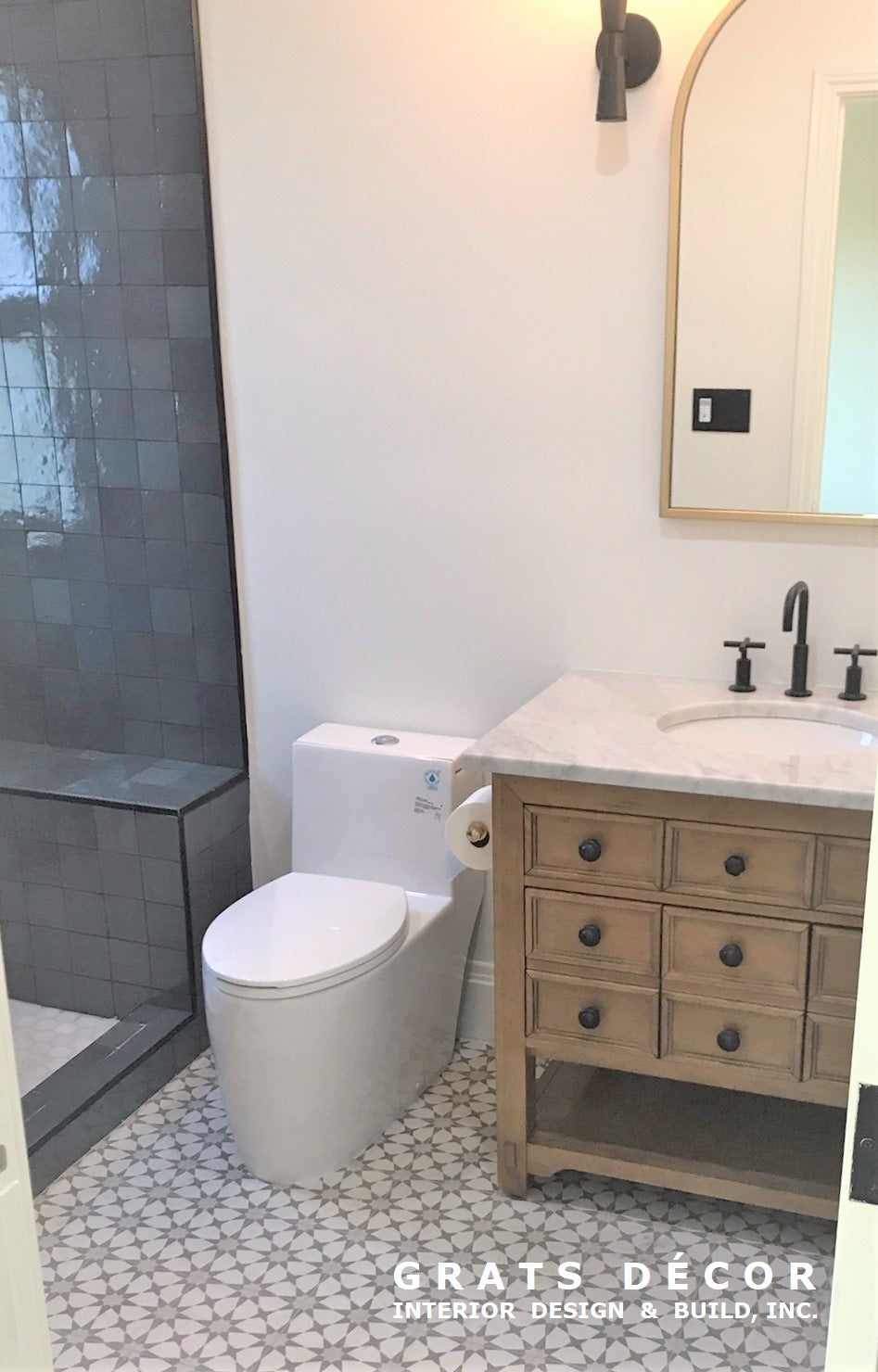 Oakland Spanish Mediterranean Master Bathroom