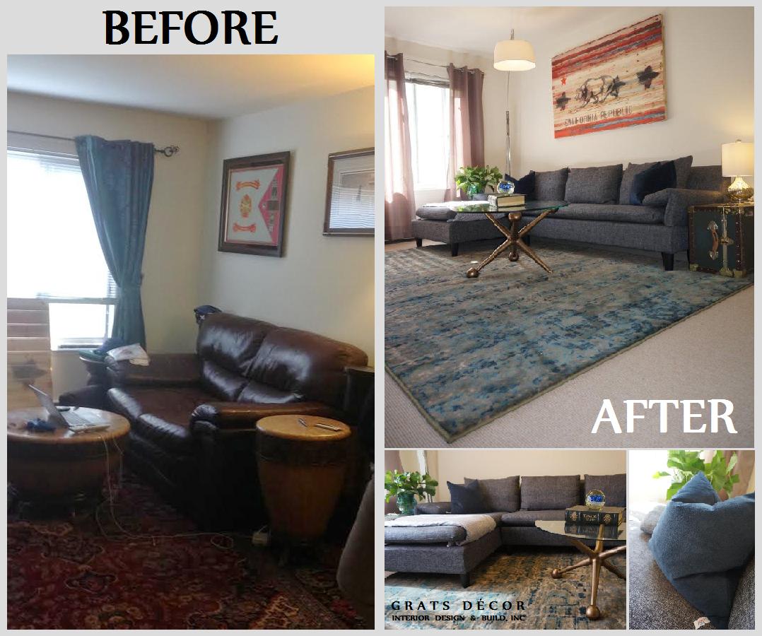 Cow Hollow Livingroom - Grats Decor Interior Design & Build Inc.