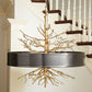 Twig Pendant - Brass w/Bronze Shade - Grats Decor Interior Design & Build Inc.