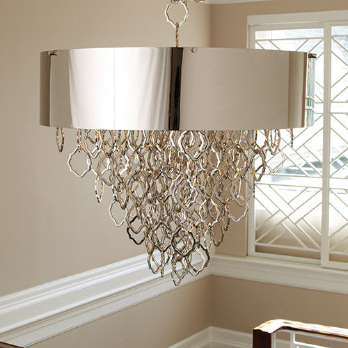 Rain Chandelier - Nickel - Grats Decor Interior Design & Build Inc.