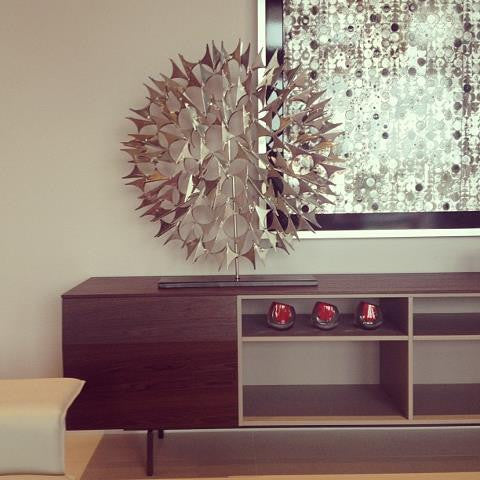 Cosmos Sculpture - Nickel - 2 sizes - Grats Decor Interior Design & Build Inc.