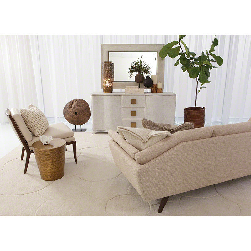 Izmir Hammered 16"Dia Side Table-Antique Brass - Grats Decor Interior Design & Build Inc.