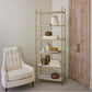 Spike 29"W x 80"H Etagere - Brass - Grats Decor Interior Design & Build Inc.
