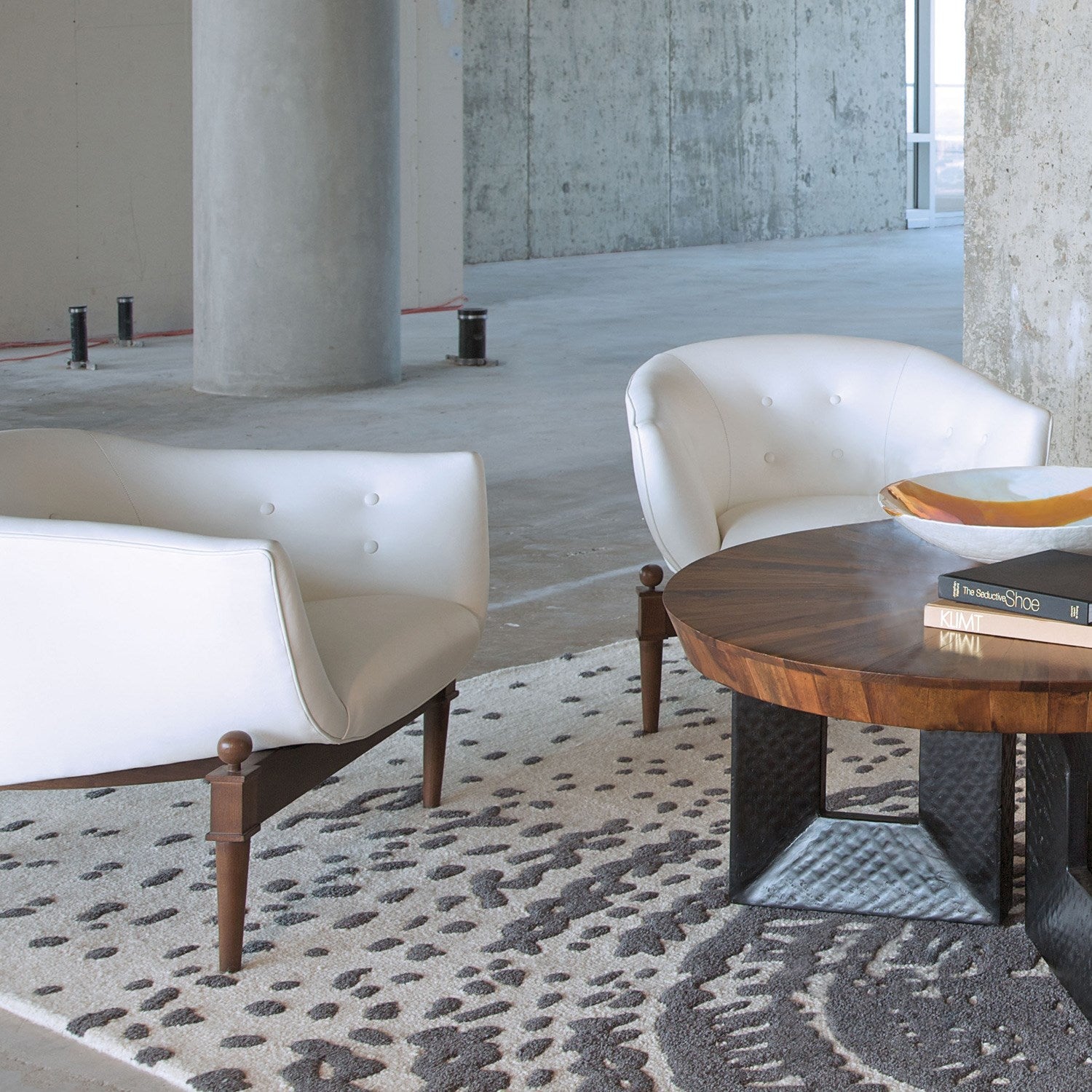 Mimi Leather Chair - White - Grats Decor Interior Design & Build Inc.