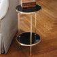 Petite Two Tier 12" Table - Antique Brass - Grats Decor Interior Design & Build Inc.